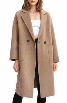 Belle & Bloom BELLE AND BLOOM Publisher Double-Breasted Wool Blend Coat