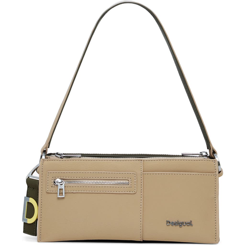 Desigual 2-in1 Shoulder Bag In Sand