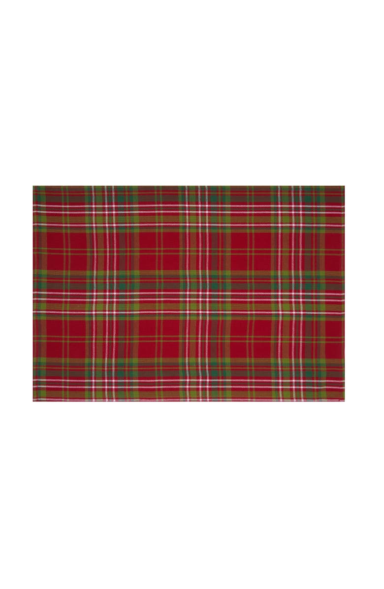 C&F Home 27' X 18" Jonah Plaid Woven Cotton Kitchen Dish Towel Red White and Green Plaid, Alternate, color, Red