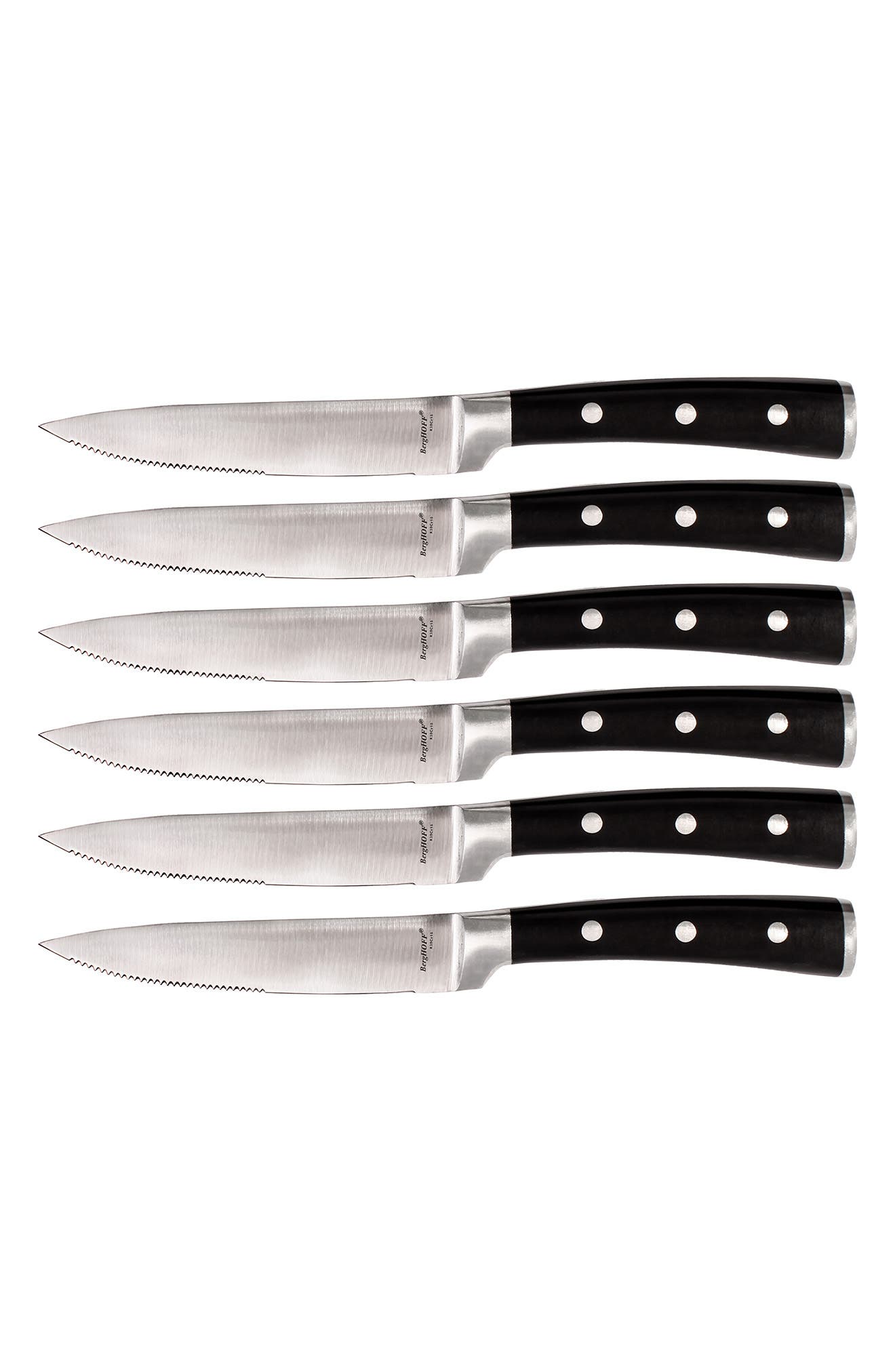 BergHOFF Stainless Steel Steak Knife - Set of 6