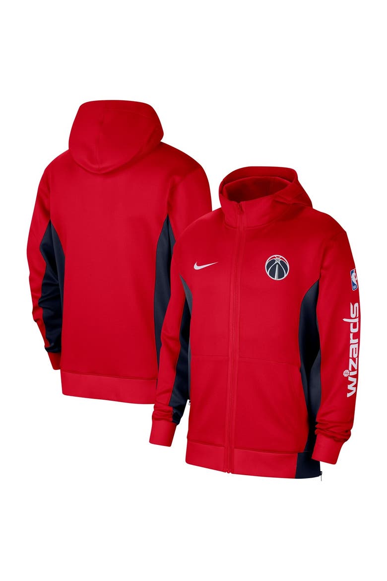 Men's Nike Red Washington Wizards 2023/24 Authentic Showtime Full-Zip Hoodie, Main, color, Red