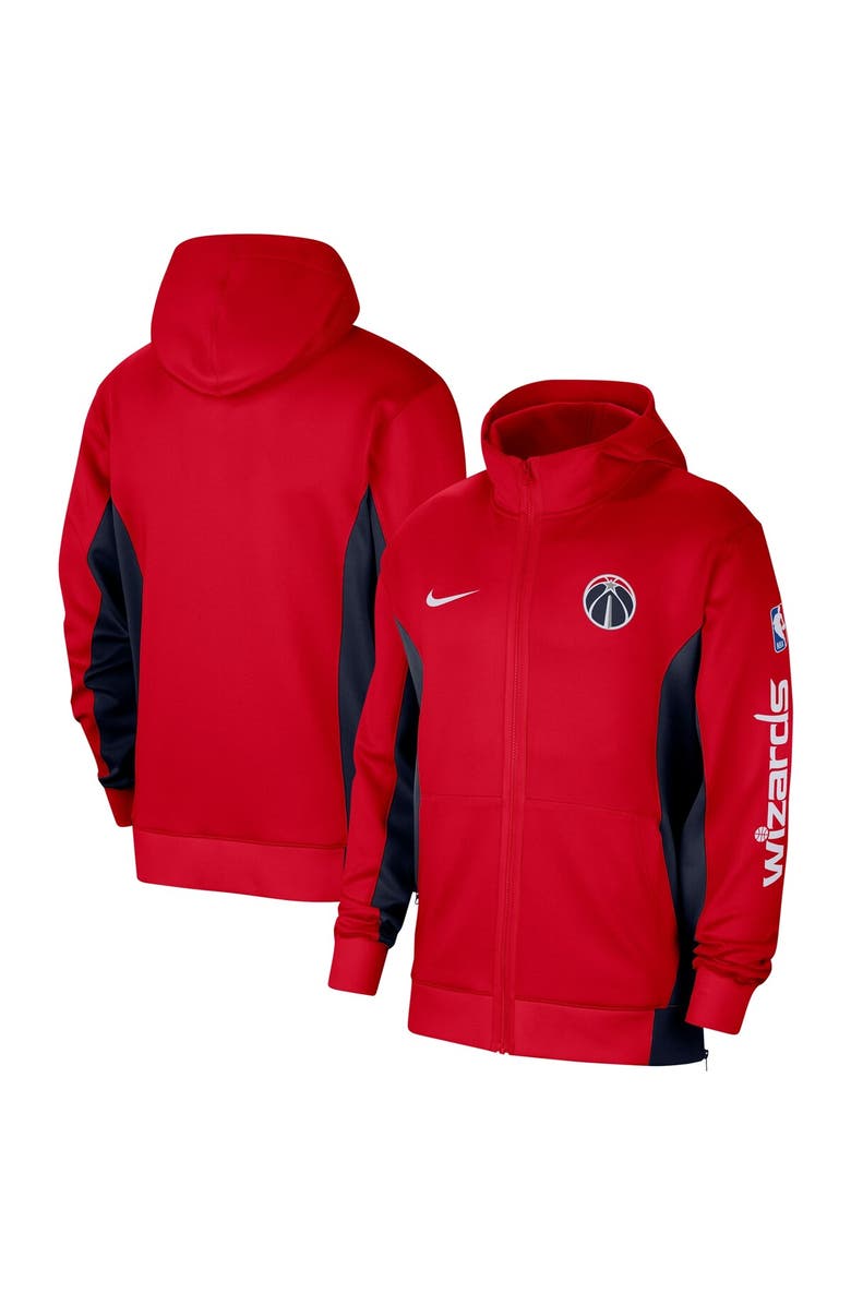 Nike Men's Nike Red Washington Wizards 2023/24 Authentic Showtime Full-Zip Hoodie, Main, color, Red
