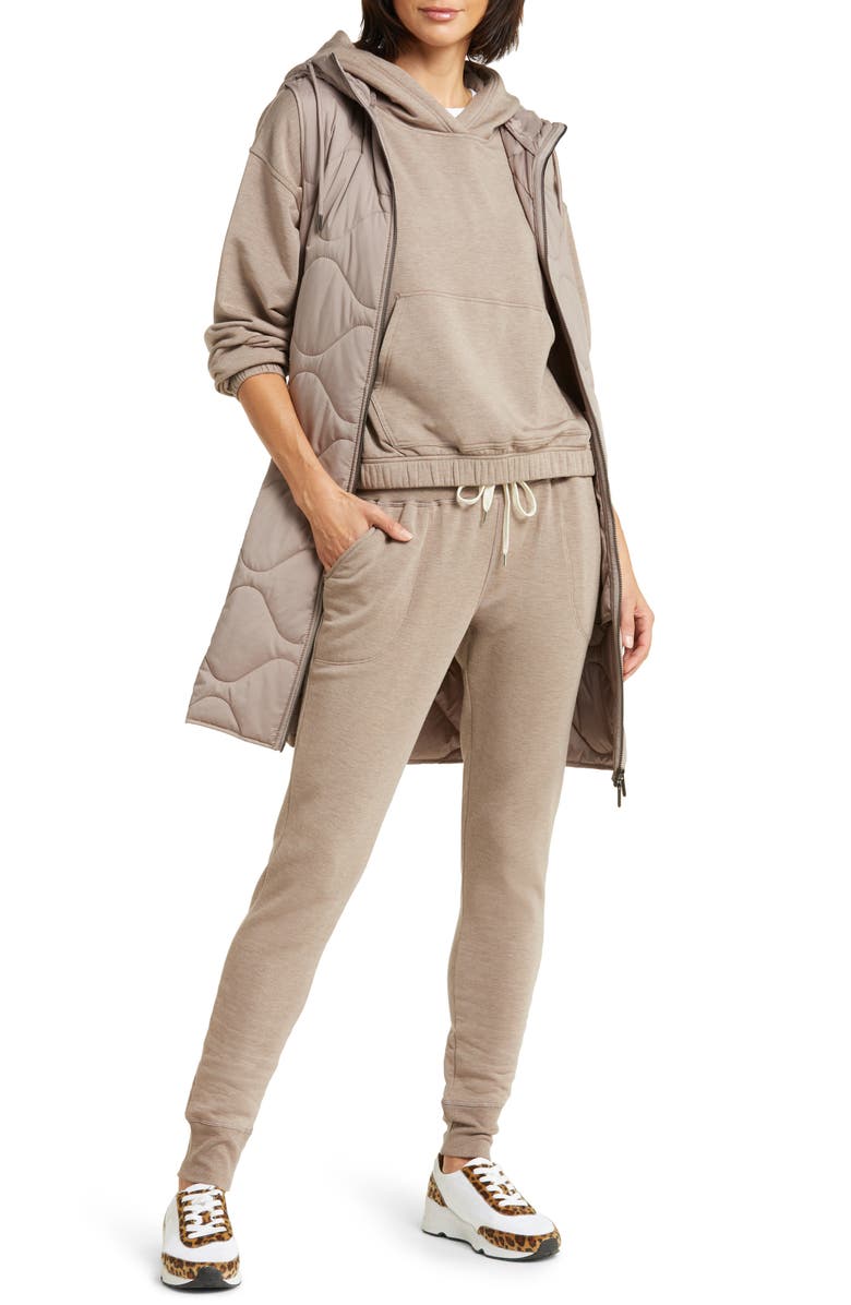 Zella Peaceful High Waist Pocket Slim Joggers, Alternate, color, 