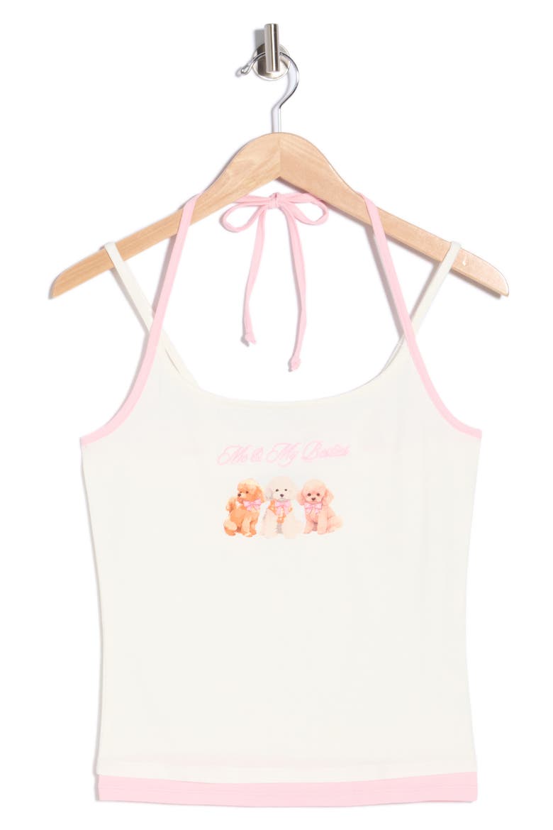 Besties Puppies Layered Tank Top, Alternate, color, COCONUT MILK PINK