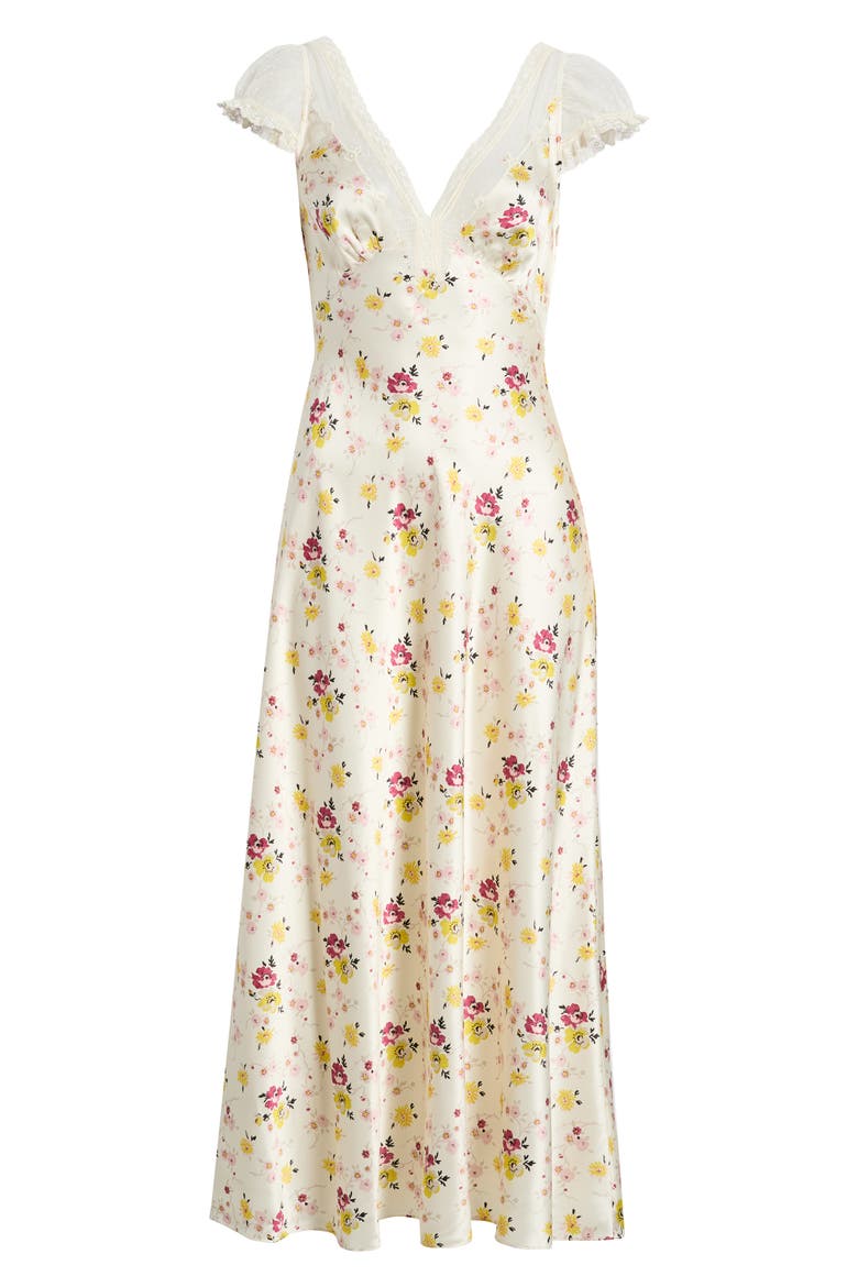 Corelia Silk Maxi Dress, Alternate, color, SWEETBRIAR FLORAL