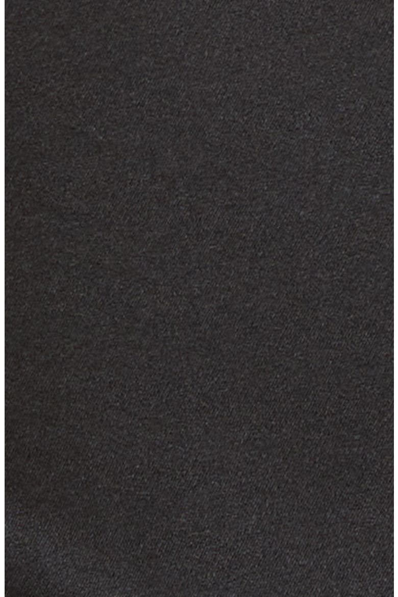 Gabriella Ruched Stretch Silk Halter Dress, Alternate, color, BLACK