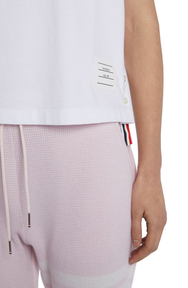 Thom Browne Medium Weight Cotton Jersey Boxy Pocket Tee, Alternate, color, White