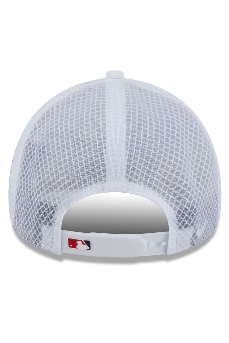 Men's New Era White Washington Nationals 2026 Batting Practice Apex 9FORTY Adjustable Trucker Hat, Alternate, color, White