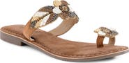 Seychelles Cherry Beaded Toe Ring Sandal