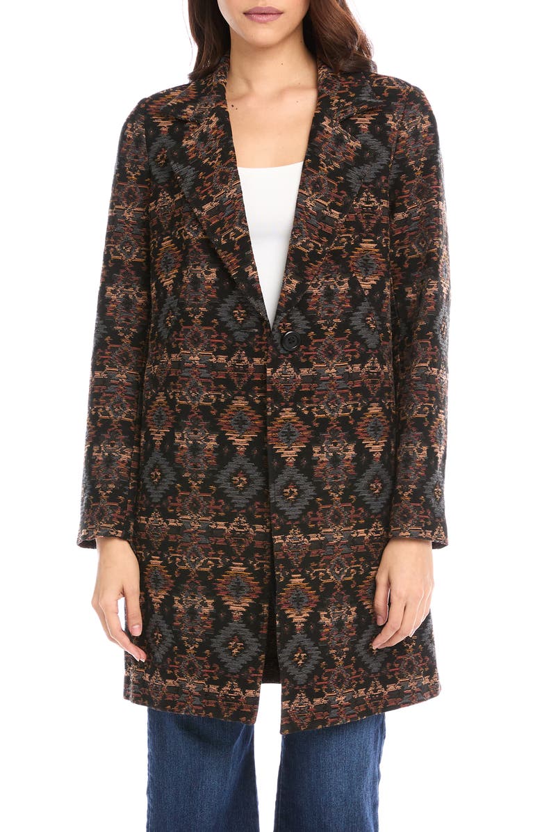 FIFTEEN TWENTY Tapestry Notch Lapel Coat, Main, color,