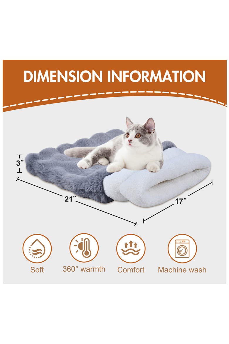 Self Warming Pet Cave, Alternate, color, GREY