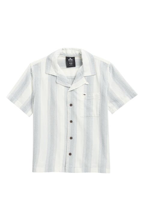 Kids' Classic Surf Weaver Cotton Button-Up Camp Shirt