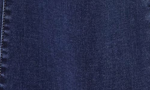 Curve Appeal Parisian Cafe High Waist Wide Leg Knit Jeans In Blue