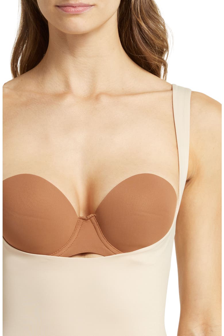 Back Magic® Torsette Bodysuit, Alternate, color, WARM BEIGE