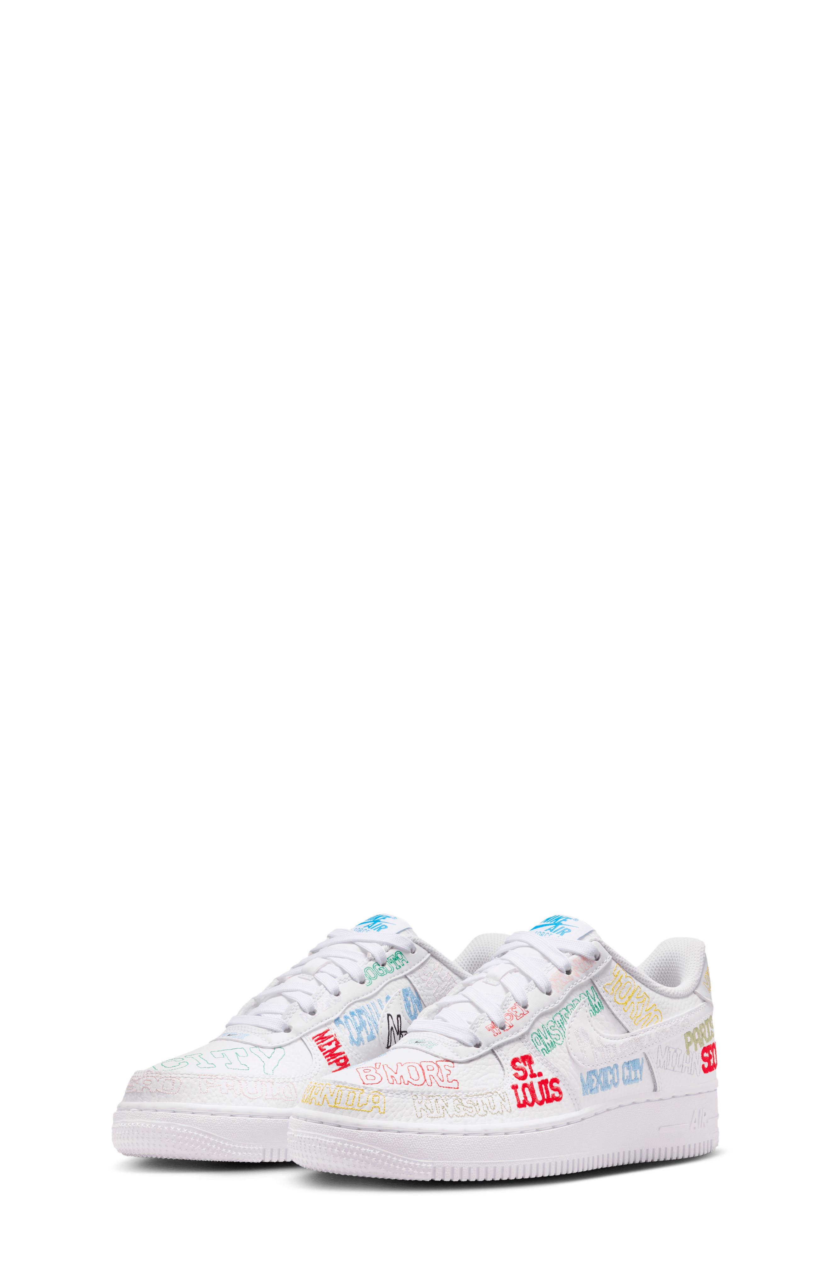Kids' Air Force 1 Basketball Sneaker, Main, color, WHITE/ WHITE