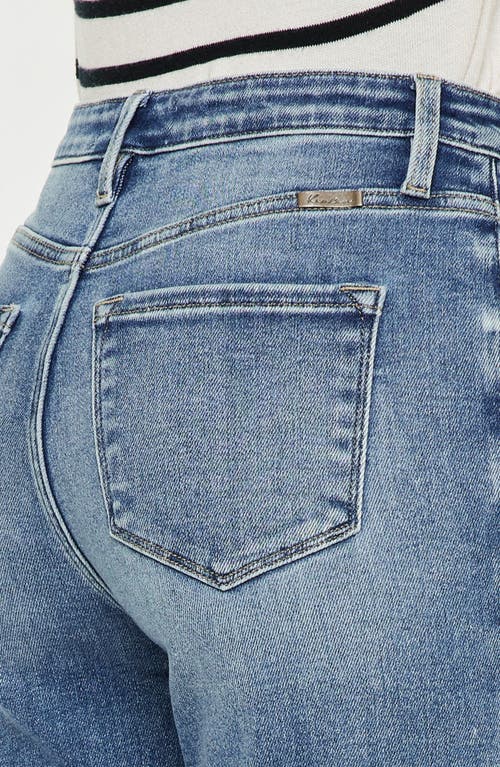Kancan Kianna Essentials High Rise Slim Straight Leg Jeans In Blue