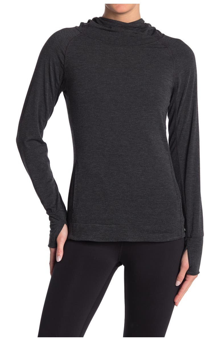 90 DEGREE BY REFLEX Breezy Long Sleeve Hoodie, Main, color, 