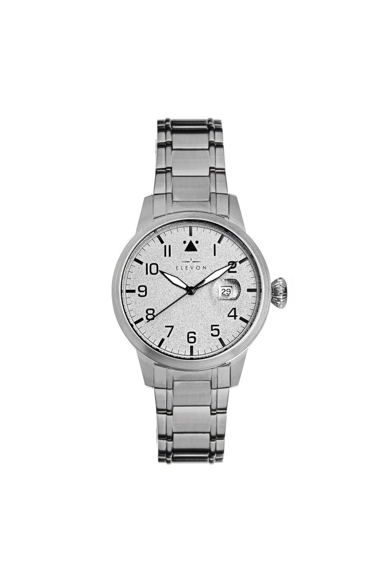 Stealth Bracelet Watch w/Date, Main, color, Silver