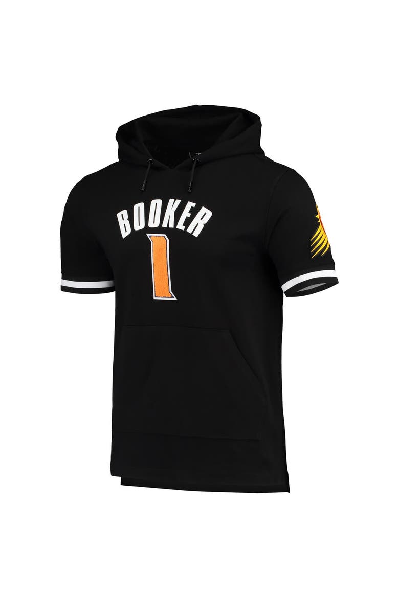 Men's Pro Standard Devin Booker Black Phoenix Suns Name & Number Short Sleeve Pullover Hoodie, Alternate, color, Black