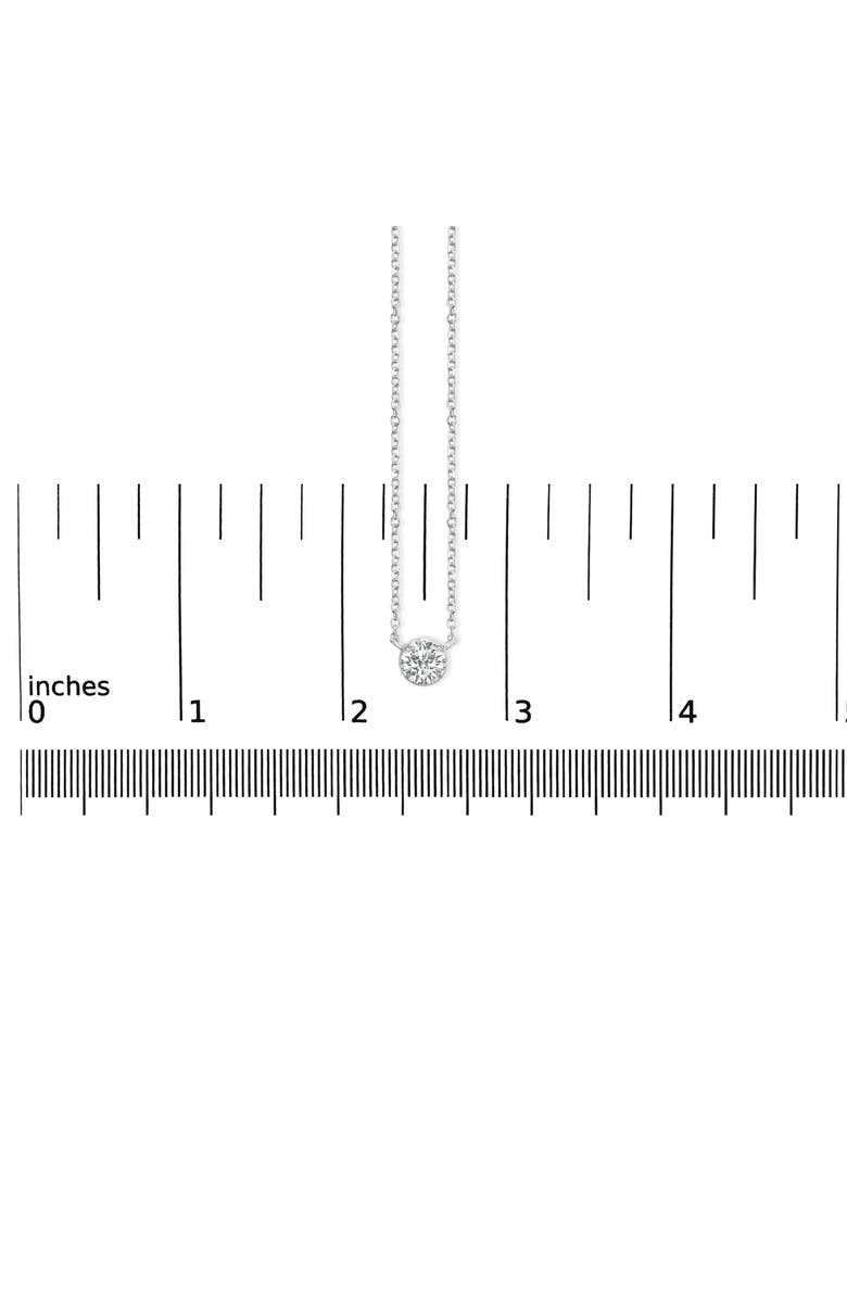 Haus of Brilliance 14K White Gold 1.00 Cttw Bezel Lab-Grown Diamond Solitaire Pendant Necklace, Alternate, color, White