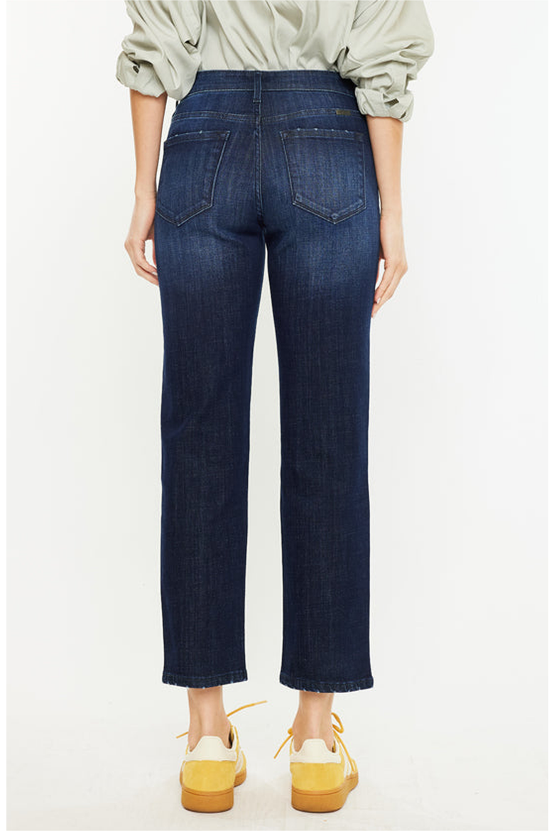 Delvey Mid Rise Boyfriend Jeans, Alternate, color, Dark Wash