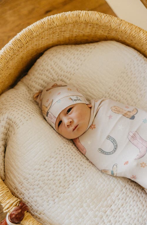 Copper Pearl Cheyenne Swaddle Blanket In Pink