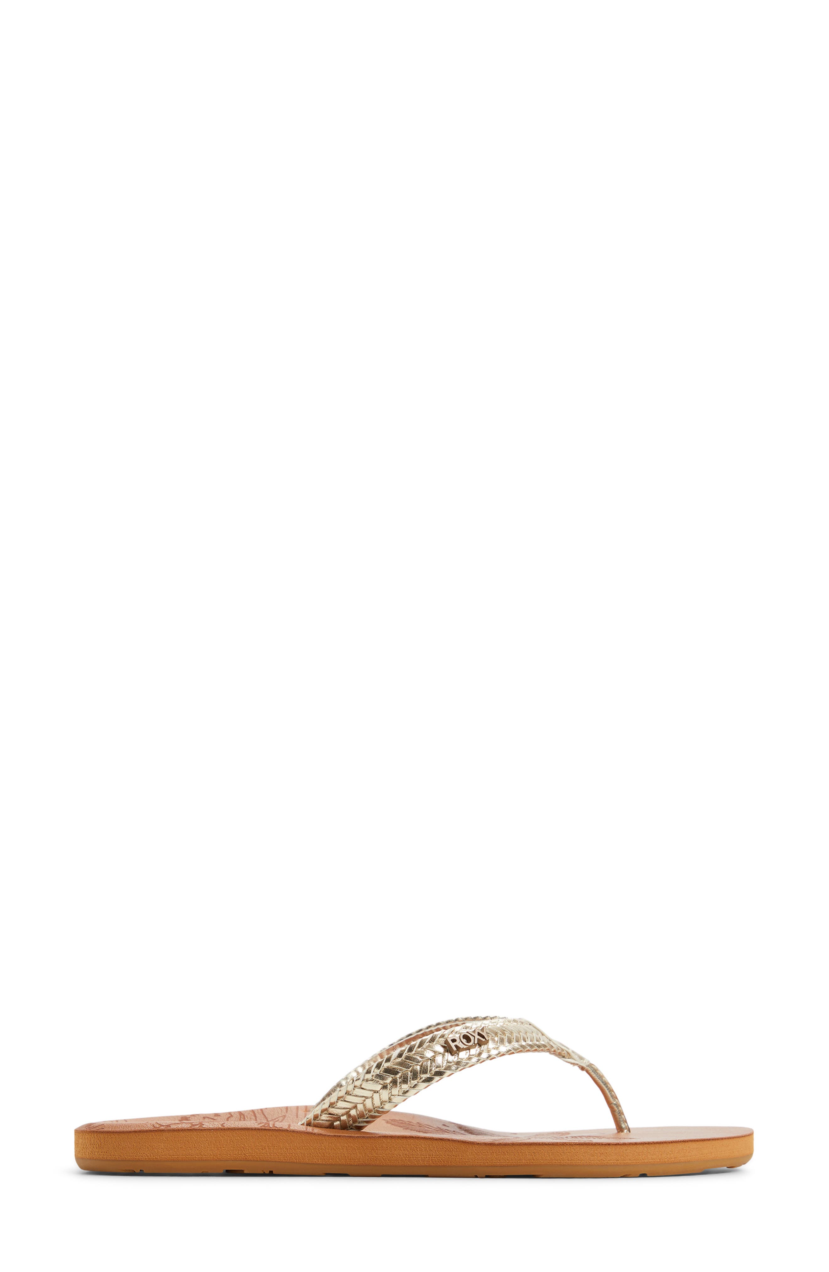 Roxy Lili III Flip Flop, Alternate, color, Champagne