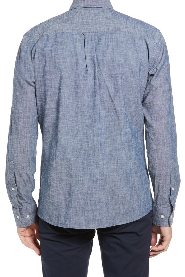 Tamworth Classic Fit Button-Down Chambray Shirt, Alternate, color, INDIGO