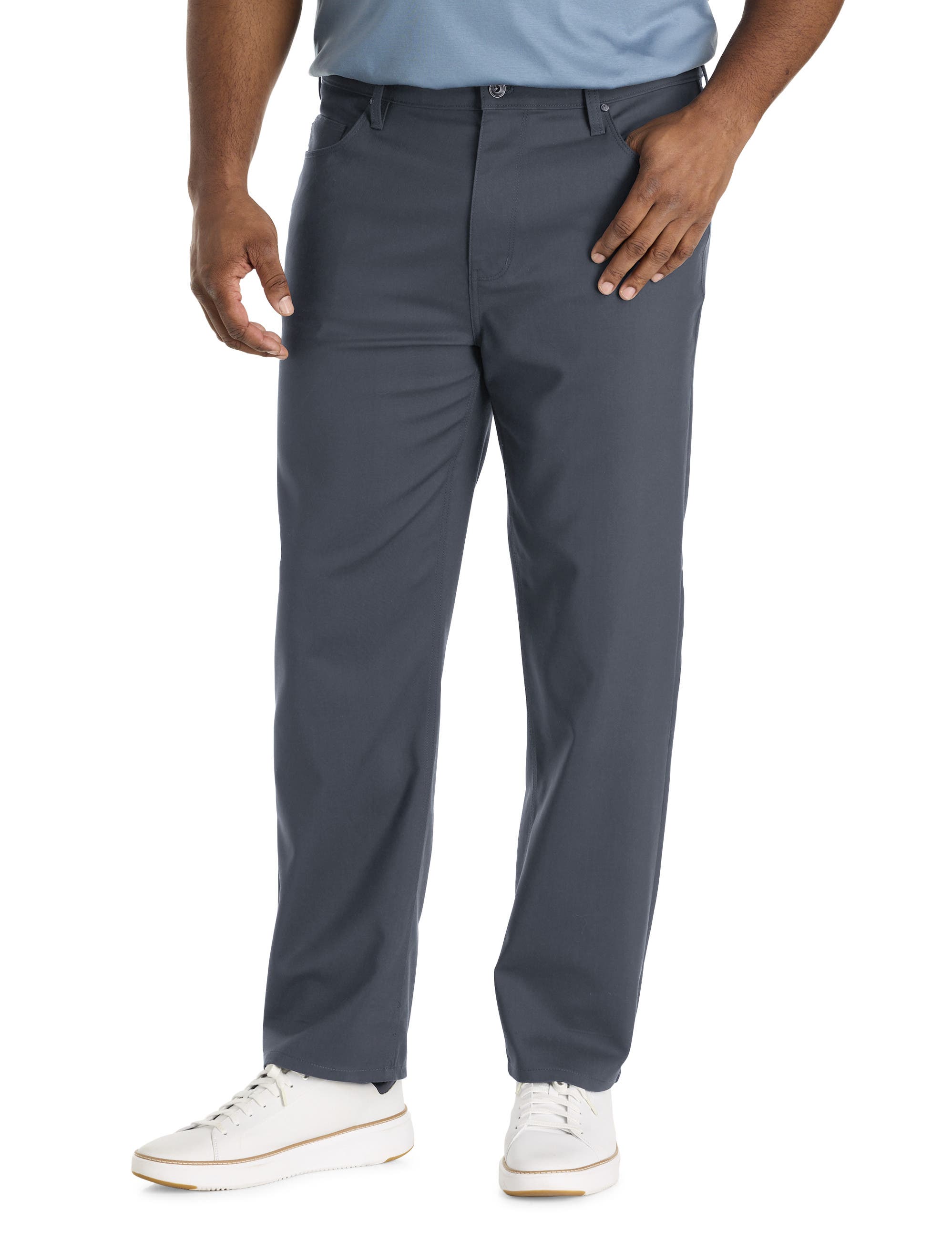 Big & Tall 5-Pocket Stretch Chino Pants - image 3