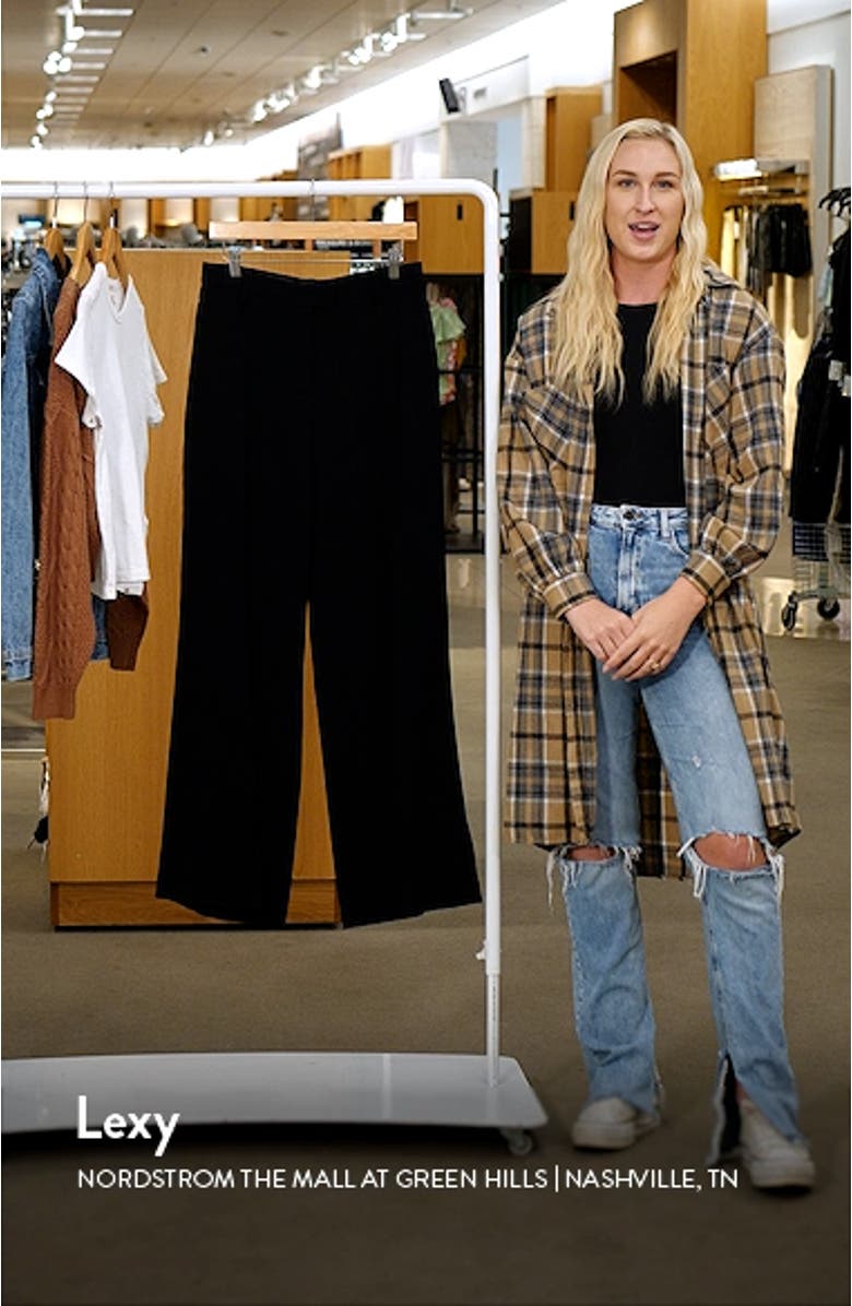 Bennett Wide Leg Crepe Pants, sales video thumbnail