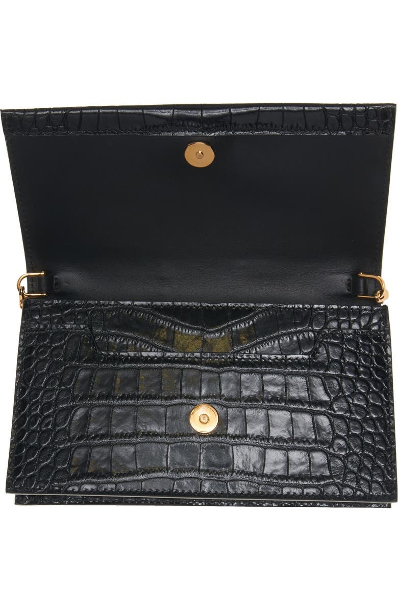 TOM FORD Mini Jennifer Croc Embossed Leather Shoulder Bag, Alternate, color,