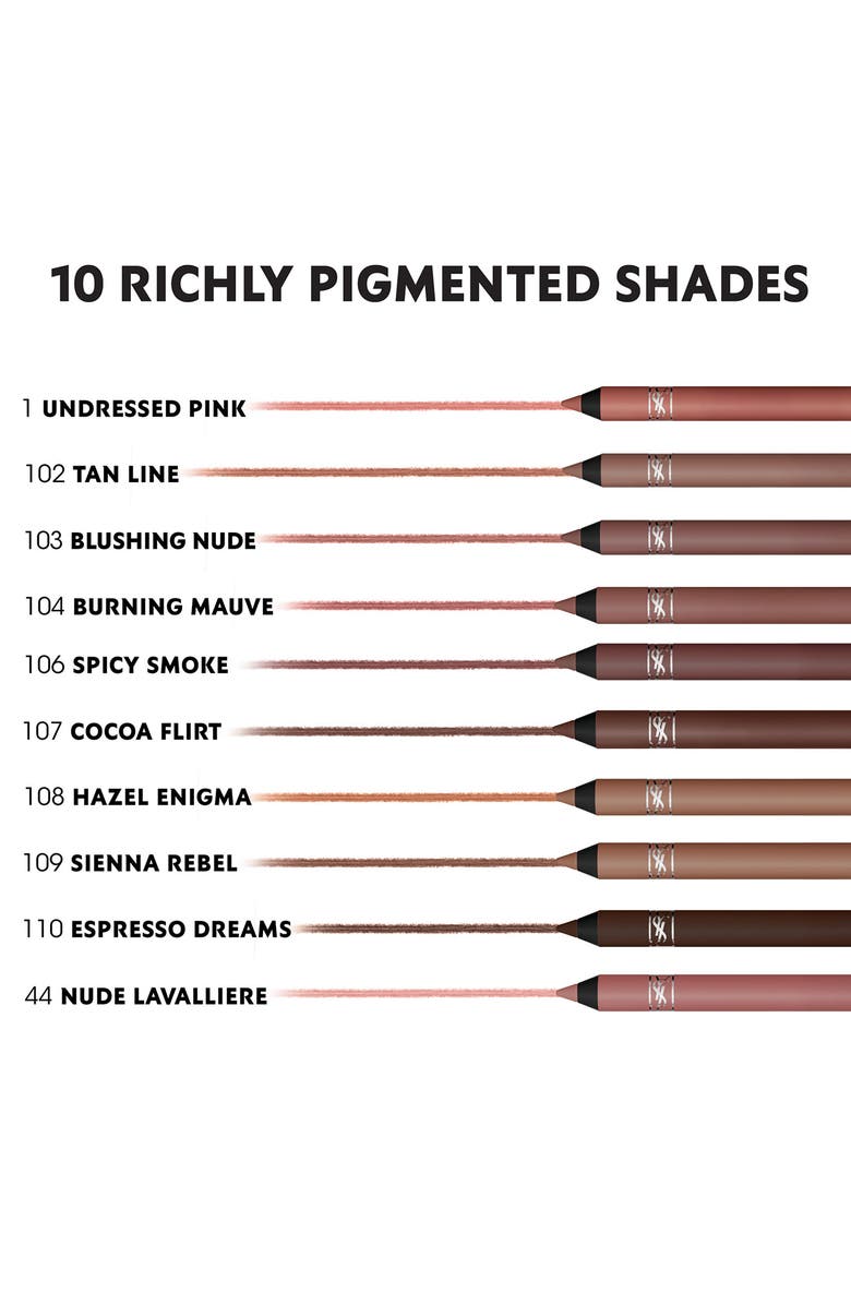 Yves Saint Laurent Kiss Shaper Sculpting Lip Liner, Alternate, color, 107