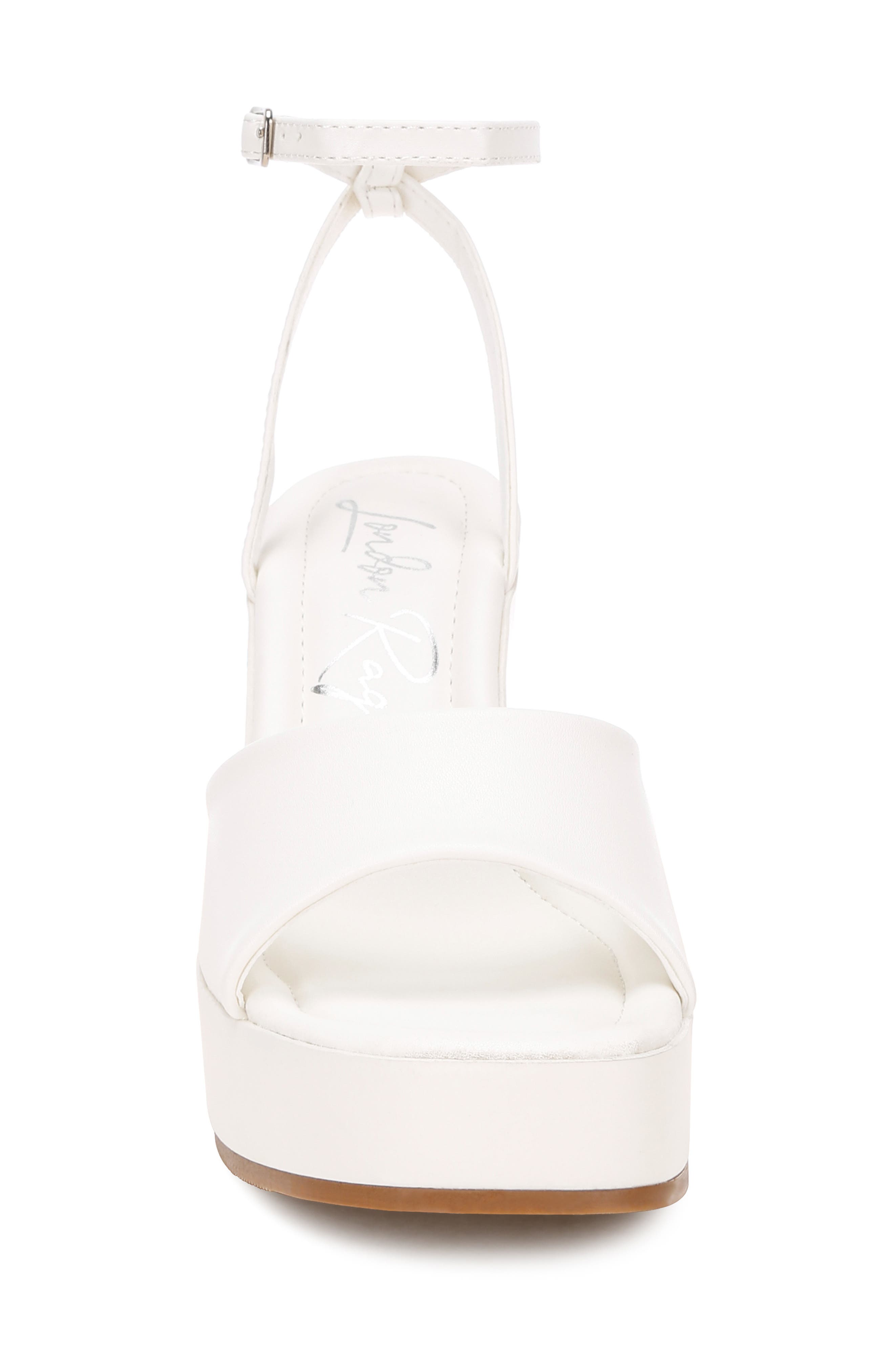 Sangria Platform Wedge Sandal, Alternate, color, WHITE