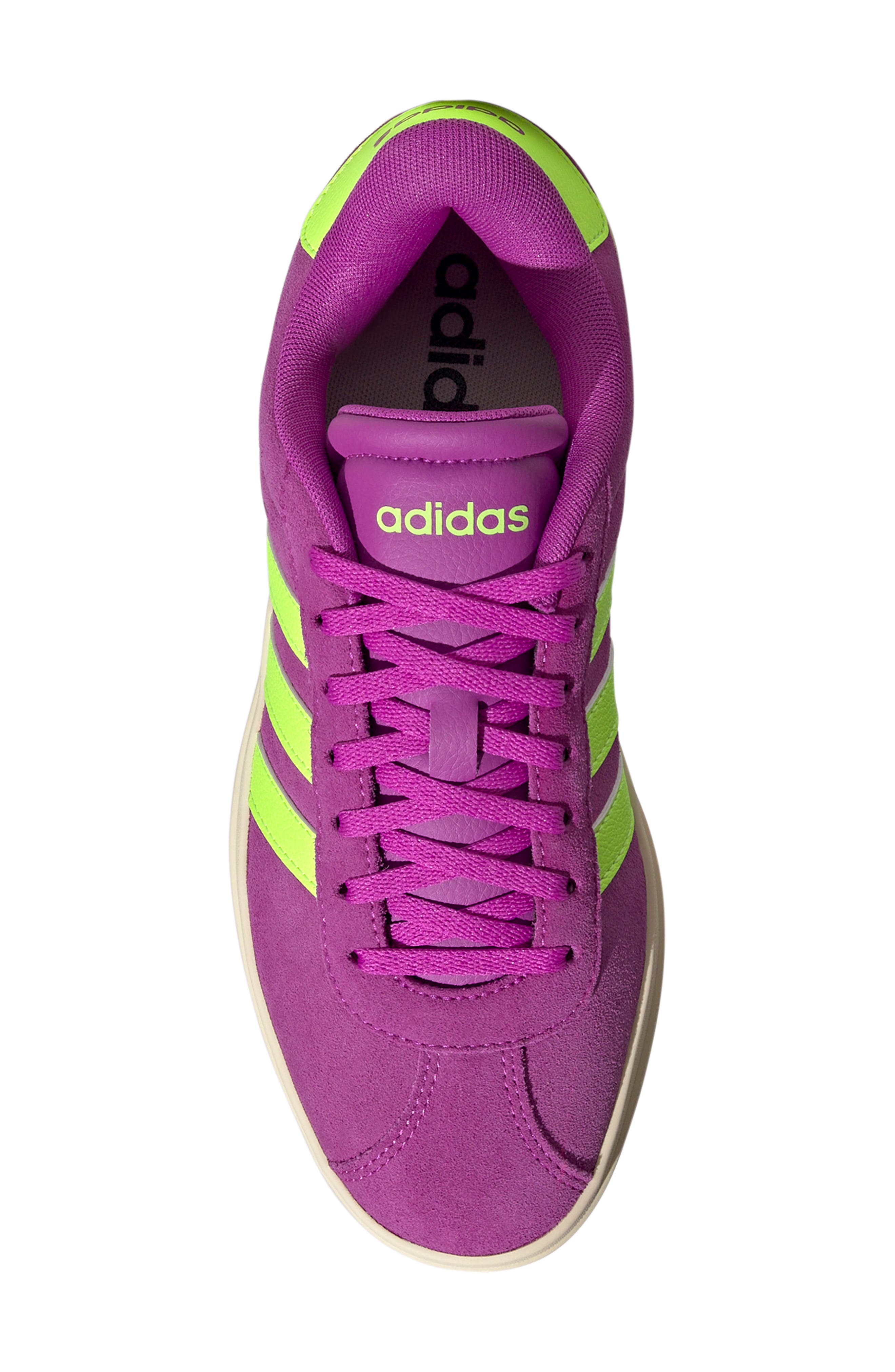 adidas VL Court Bold Platform Sneaker, Alternate, color, Flash Pink/ Lemon/ Silver Met.