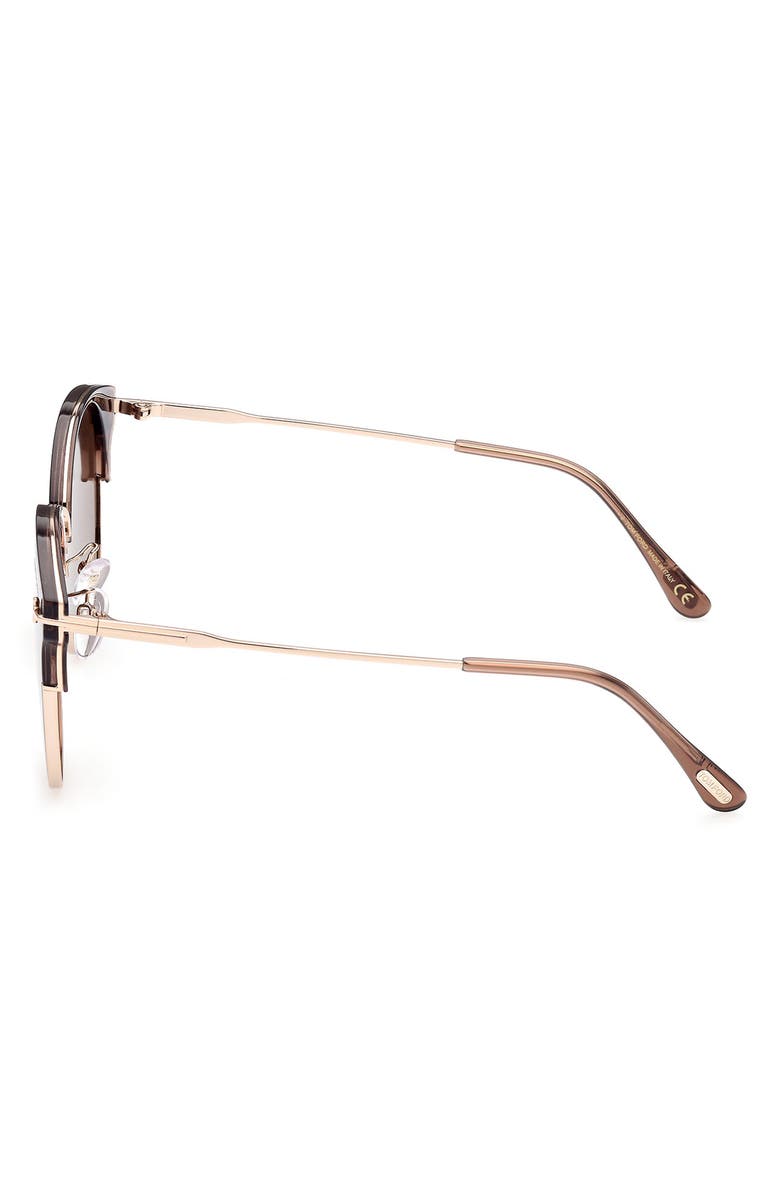 TOM FORD 61mm Round Sunglasses, Alternate, color, 