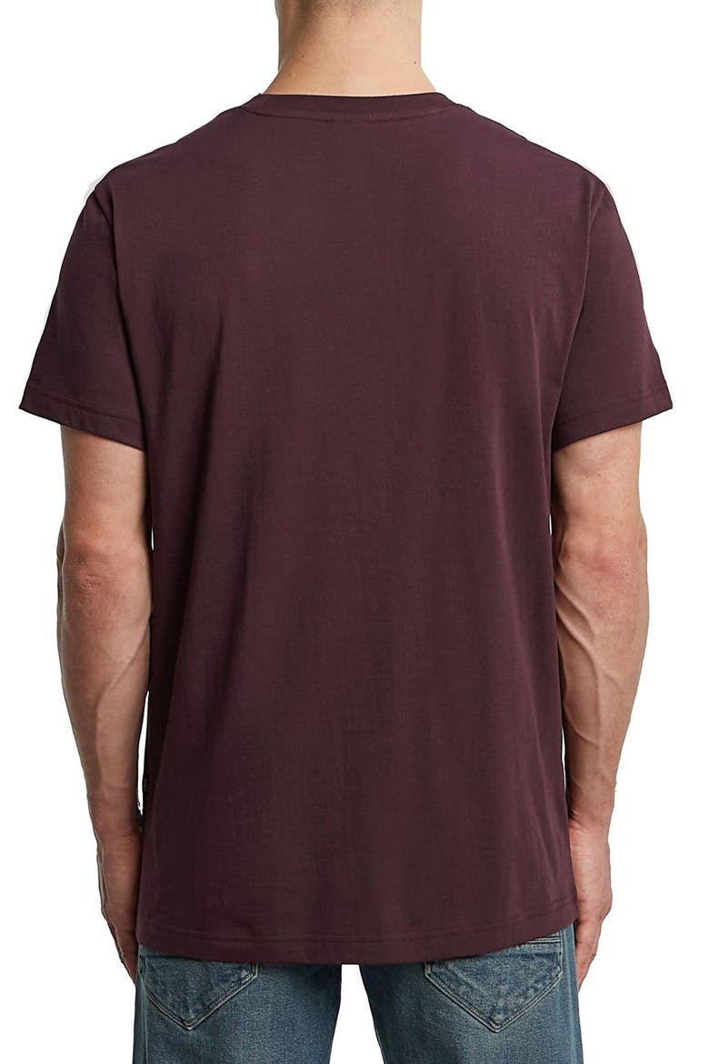 Gel Print Organic Cotton T-Shirt, Alternate, color, MAROON