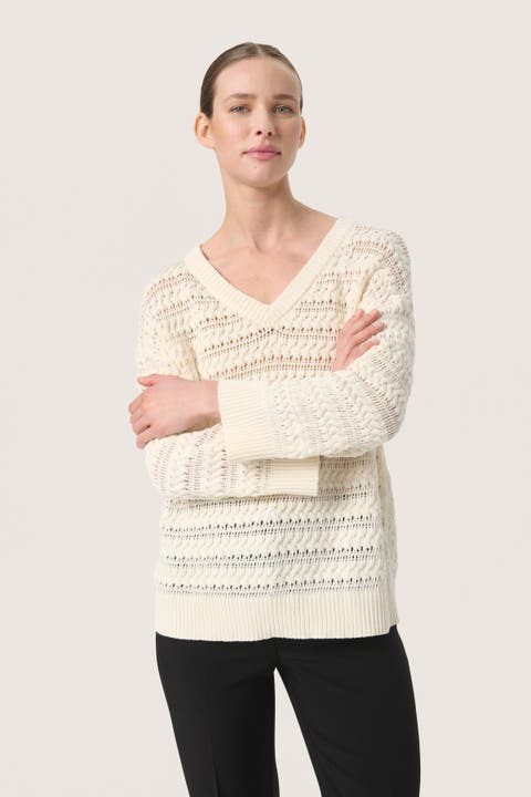 SLSkylah V-neck 3/4 Sleeve Pullover