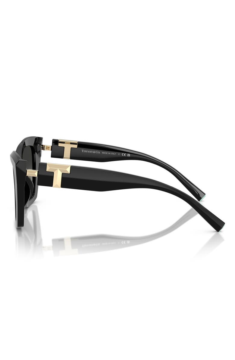 Tiffany & Co. 52mm Gradient Square Sunglasses, Alternate, color, Black / Grey Gradient