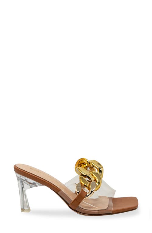 Chase & Chloe Chase And Chloe Chunky Chain Clear Sandal