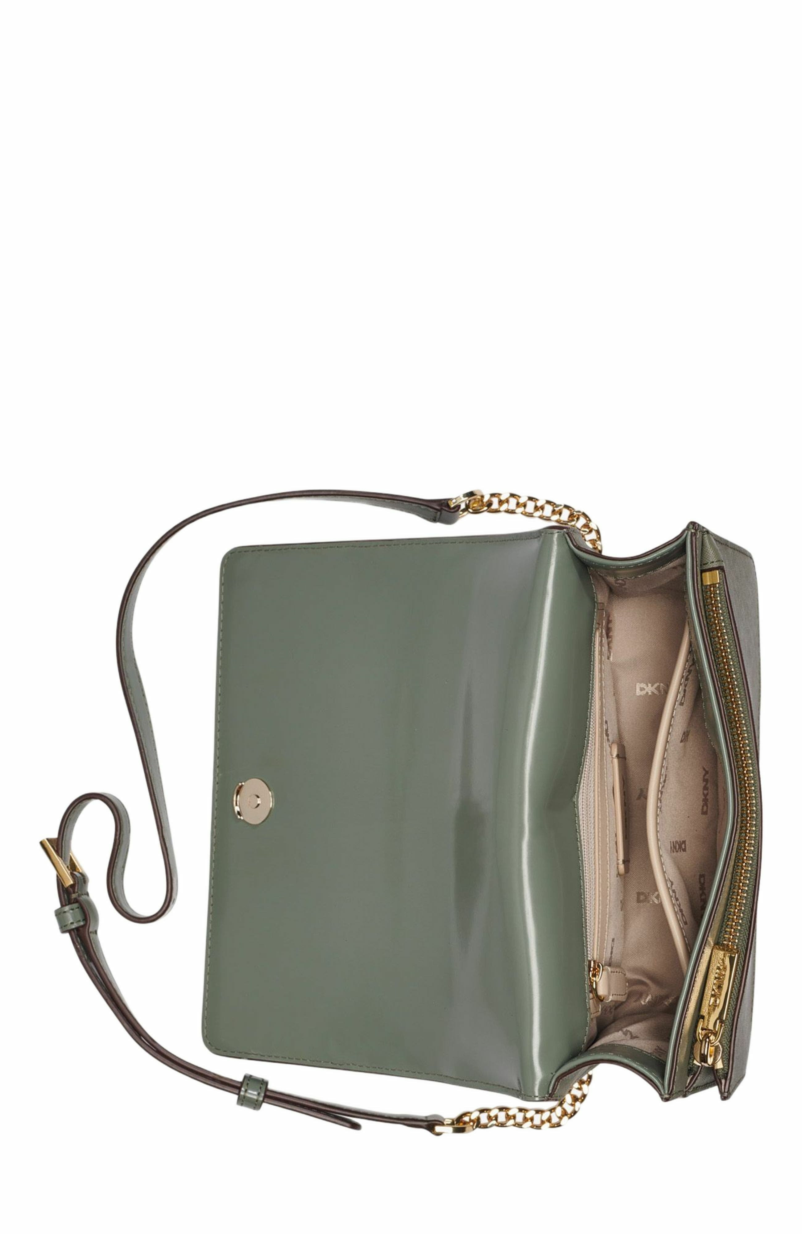 Echo Small Chain Flap Bag, Alternate, color, OLIVE