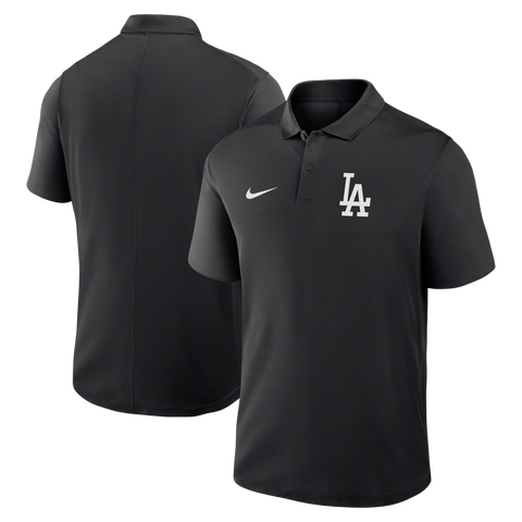 Men's Nike  Black Los Angeles Dodgers Dri-FIT Victory Polo