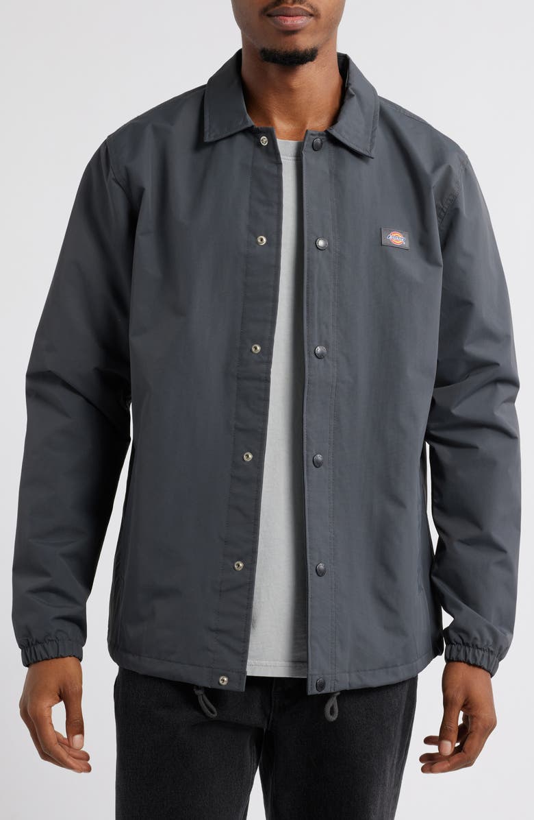 Dickies Oakport Coach Jacket, Main, color, Charcoal Grey