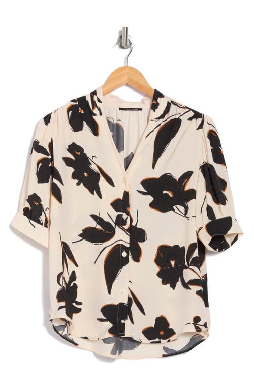 T Tahari Short Sleeve Airflow Blouse