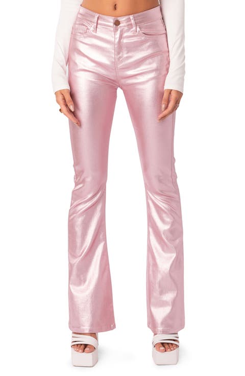 Women's Pink Leather & Faux Leather Pants & Leggings | Nordstrom