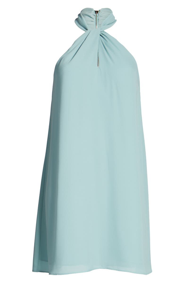 Soprano Knotted High Neck Shift Dress, Alternate, color,