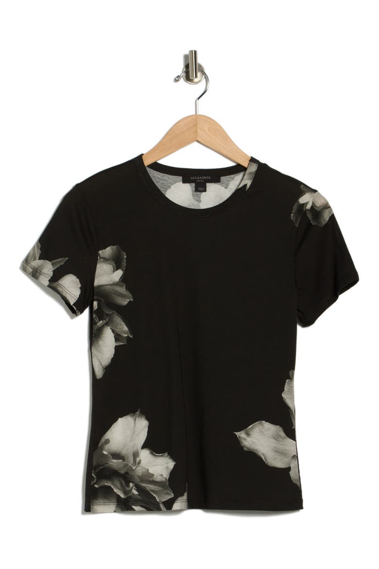 Bela Cotton T-Shirt, Alternate, color, IONE BLACK