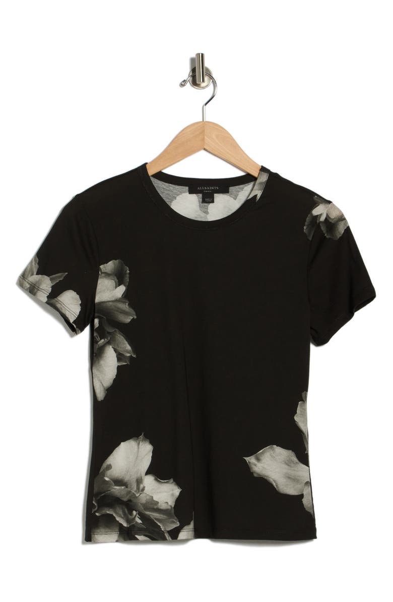 AllSaints Bela Cotton T-Shirt, Alternate, color, Ione Black
