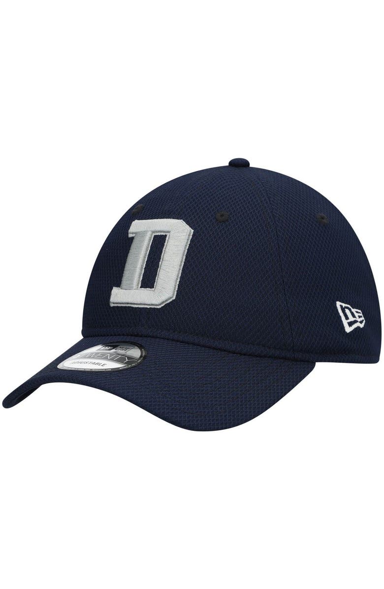 New Era Men's New Era Navy Dallas Cowboys Coach D 9TWENTY Adjustable Hat, Main, color,