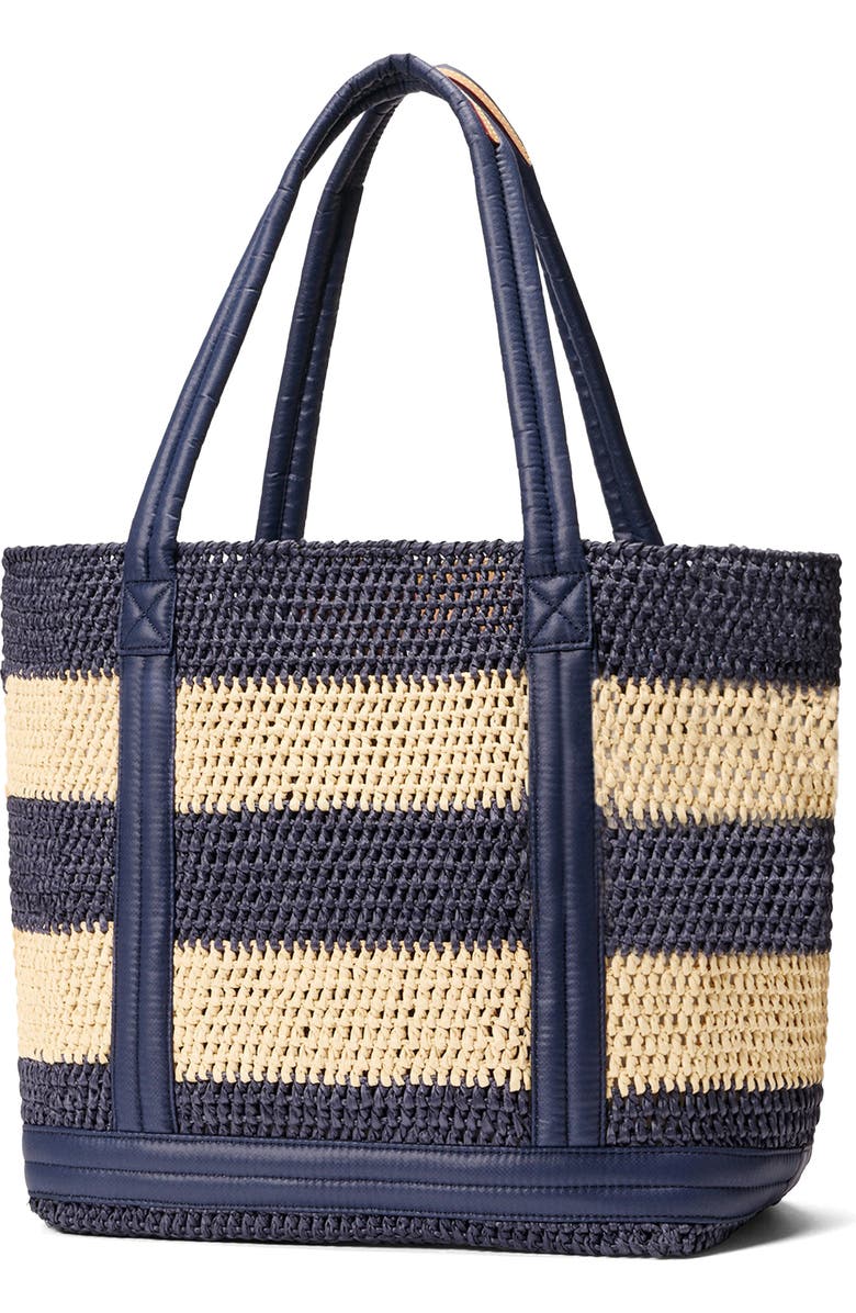 MZ Wallace Medium Crochet Tote, Alternate, color, Dawn/ Natural Stripe
