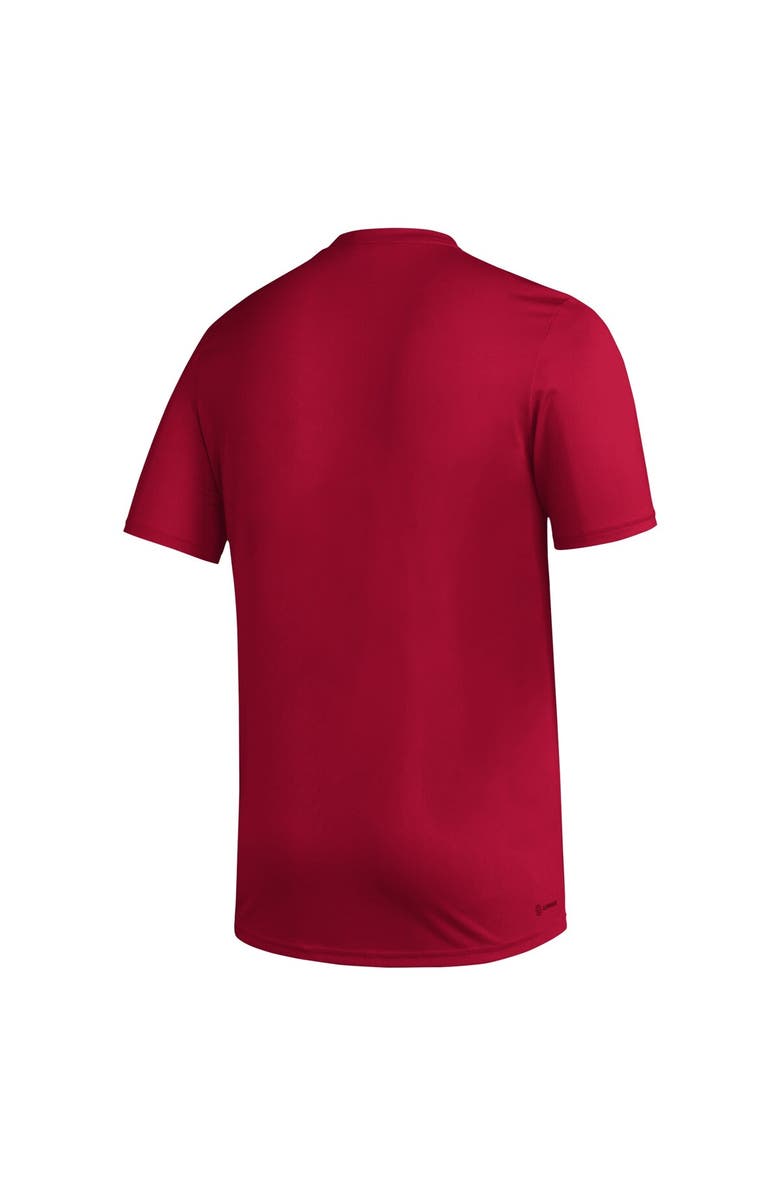 adidas Men's adidas Crimson Indiana Hoosiers Fadeaway Basketball Pregame AEROREADY T-Shirt, Alternate, color, Crimson